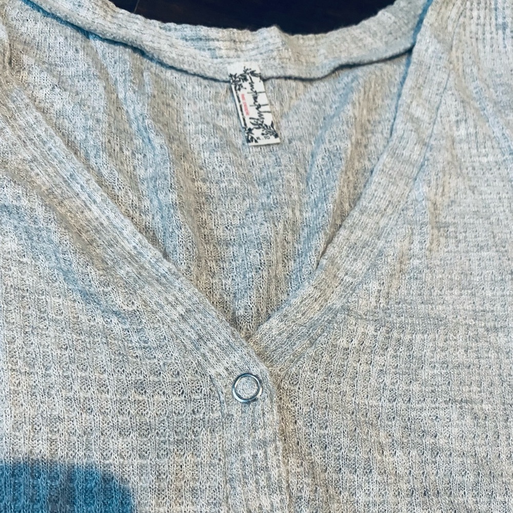 Free people Henley long sleeve shirt